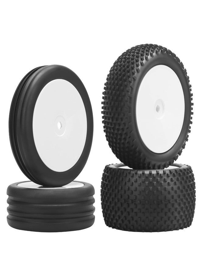 daitoku 1/10 RC Car Tires and Wheels, daitoku 12mm Hex 1/10 RC Off Road Racing Tires and Wheels Rims for 1/10 Serpent Spyder SRX2 SRX4 XRAY XB2 Tekno EB410 yokomo yz4 Tamiya TD4 TT-02B DF-02 - Image 1